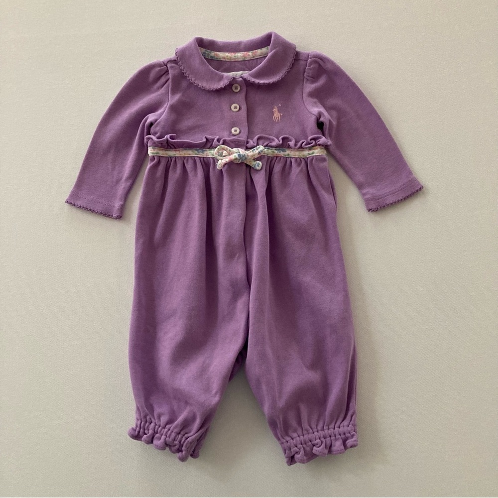 Ralph Lauren Baby Girl 3 Months Romper Lavender